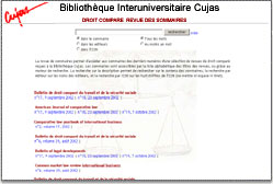 Service Internet de Revues des sommaires